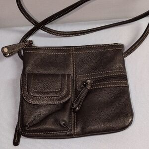 Tignatello Crossbody Leather Brown Bag
